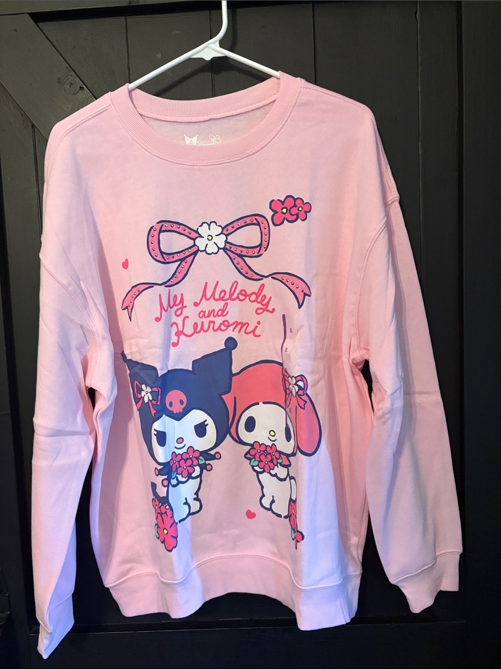 Hello Kitty Pink My Melody & Kuromi Crewneck Sweatshirt